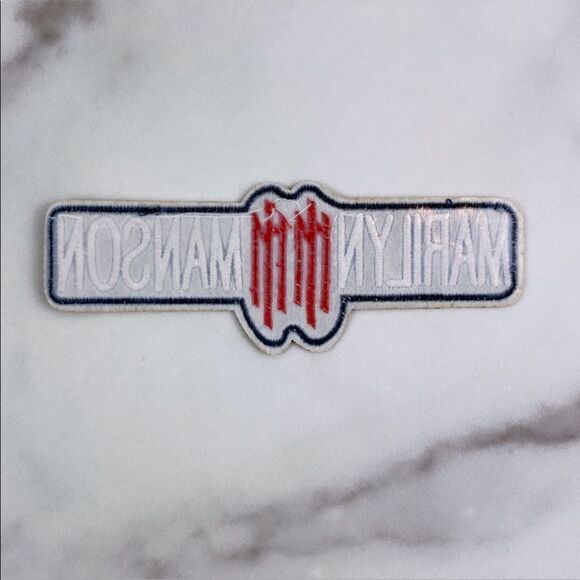 Marilyn Manson MM Embroidered Patch - Picture 3 of 3